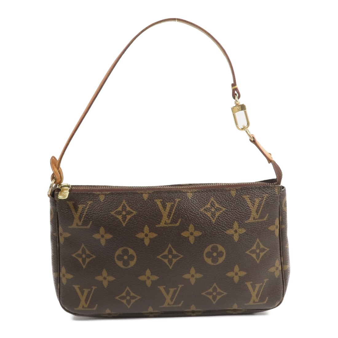 Louis Vuitton Pochette Accessoires Monogram Brown GHW M51980: Louis Vuitton Pochette Accessoires Monogram Brown GHW M51980 This Louis Vuitton Pochette Accessoires pouch features the iconic monogram pattern in brown, crafted from durable PVC coated canvas. The ac