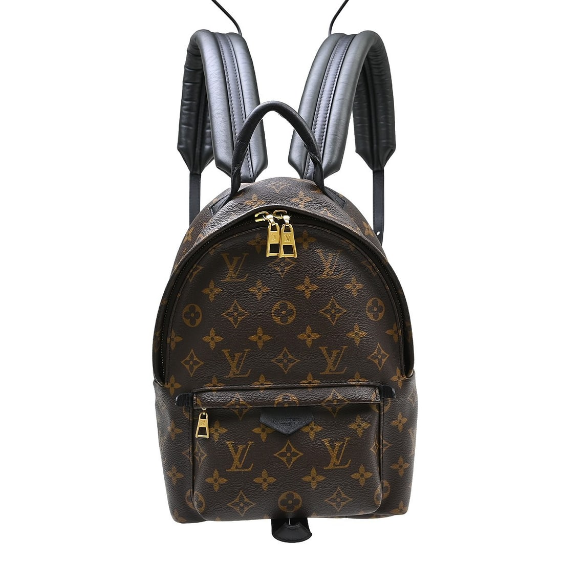 Louis Vuitton Palm Springs PM Monogram Canvas Backpack: Louis Vuitton Palm Springs PM Monogram Canvas Backpack This Louis Vuitton Palm Springs Backpack PM features the iconic monogram canvas with leather trim, complemented by black leather handles and stra
