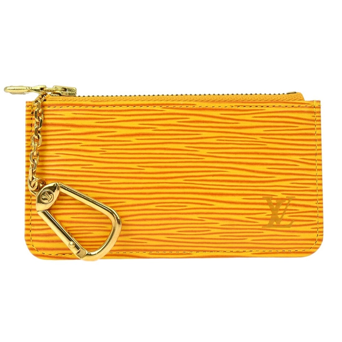 Louis Vuitton Yellow Epi Leather Pochette Cles Coin Case Wallet M63809 Vintage: Louis Vuitton Yellow Epi Leather Pochette Cles Coin Case Wallet M63809 Vintage This stylish Louis Vuitton Yellow Epi Pochette Cles Coin Case Wallet is a must-have accessory for any fashion enthusiast.