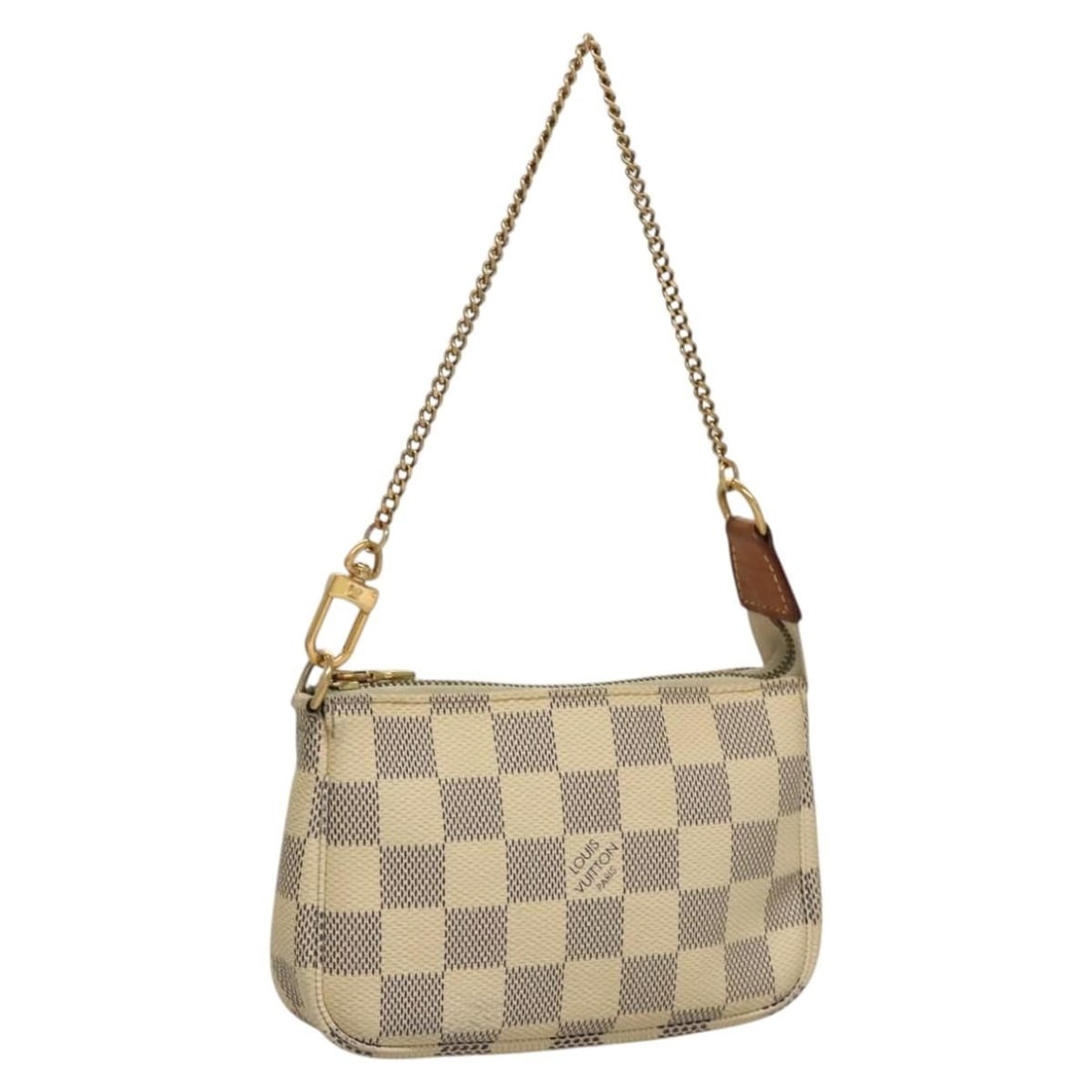 Louis Vuitton Damier Azur Mini Pochette N63005 Accessory Pouch: Louis Vuitton Damier Azur Mini Pochette N63005 Accessory Pouch This Louis Vuitton Damier Azur Mini Pochette Accessoires Pouch is crafted from Damier Azur canvas and features a compact, stylish design.