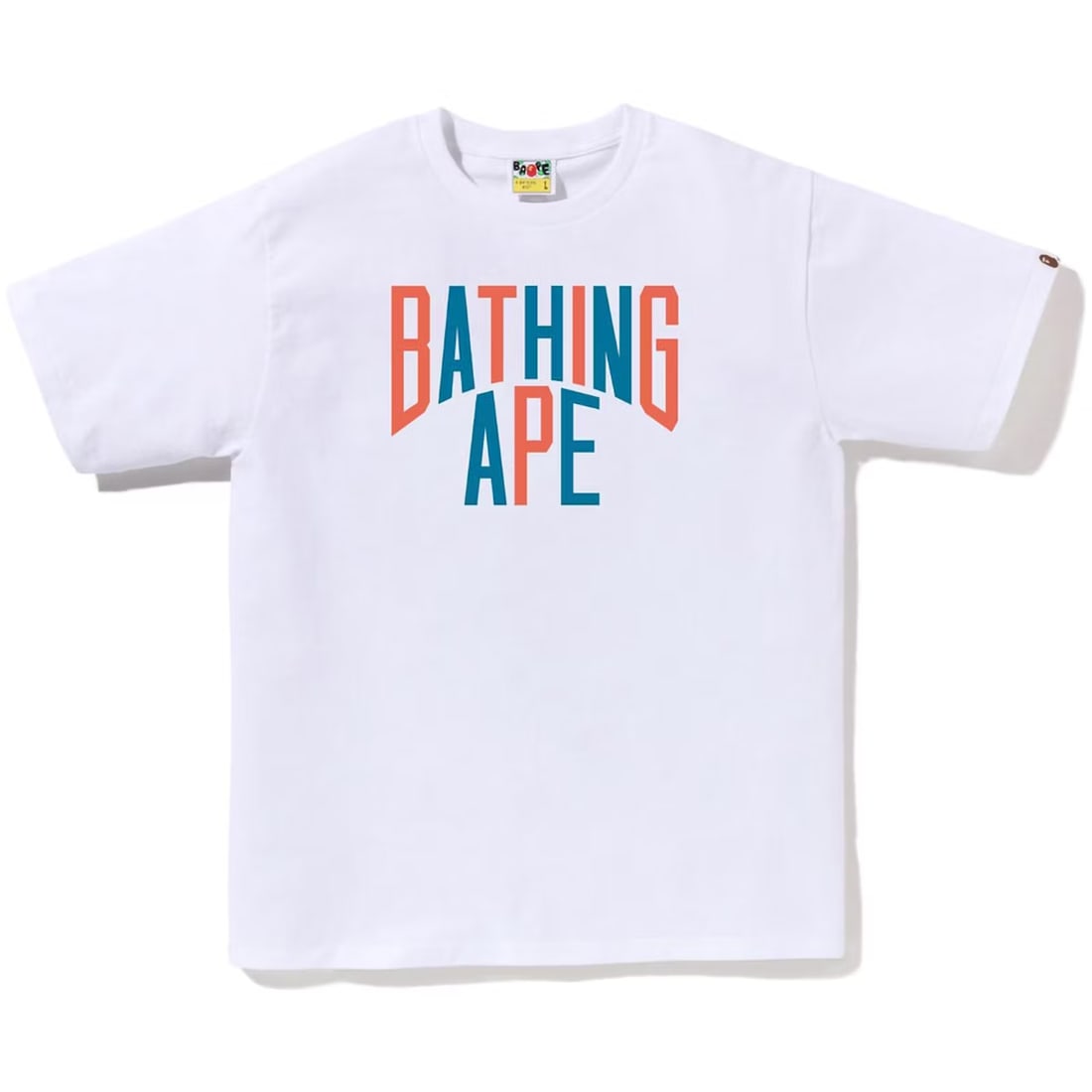 A Bathing Ape NYC White Colors Tee Medium: A Bathing Ape NYC White Colors Tee Medium This A Bathing Ape Colors NYC white tee is offered in un-used, unworn condition. It features a classic design and comes in a medium size. Specifications Brand