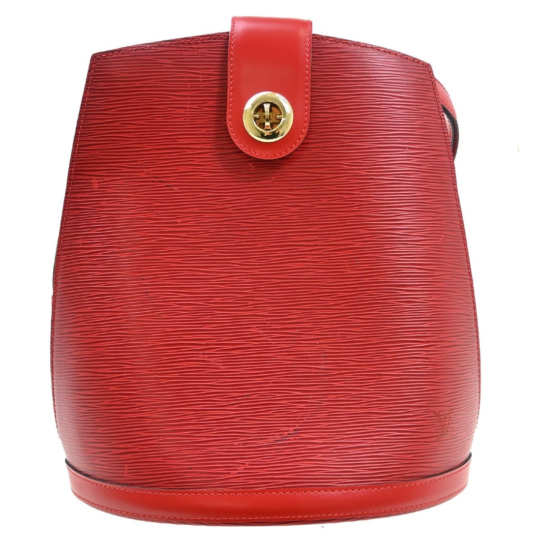 Louis Vuitton Cluny Red Epi Leather Shoulder Bag: Louis Vuitton Cluny Red Epi Leather Shoulder Bag This is a Louis Vuitton Cluny Shoulder Bag crafted from Epi leather in a striking red color. Designed for women, this vintage piece features a structur