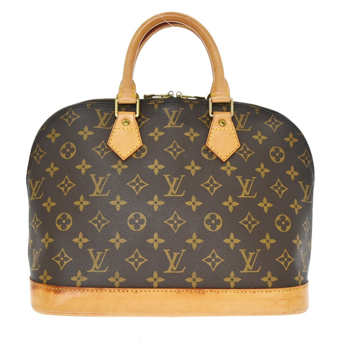 Louis Vuitton Alma Brown Monogram Canvas Handbag: Louis Vuitton Alma Brown Monogram Canvas Handbag This Louis Vuitton Alma Handbag features the iconic Monogram Canvas design in brown. Crafted for women, it is made from durable canvas and showcases cl