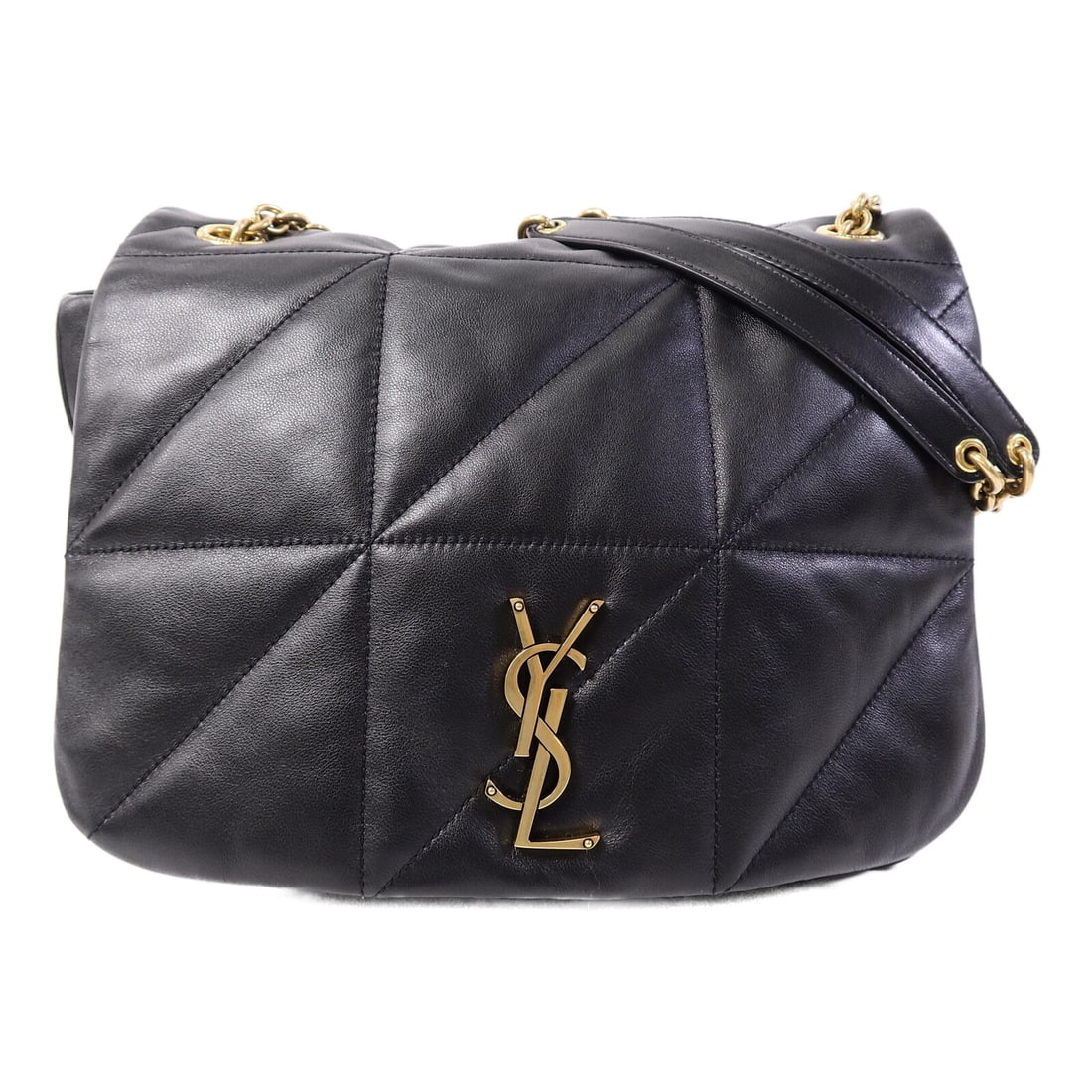 Saint Laurent Jamie 4.3 Medium Black Lambskin Shoulder Bag GHW: Saint Laurent Jamie 4.3 Medium Black Lambskin Shoulder Bag GHW This Saint Laurent Jamie 4.3 Medium Chain Shoulder Bag features luxurious black lambskin leather and gold-tone hardware. Designed for wom