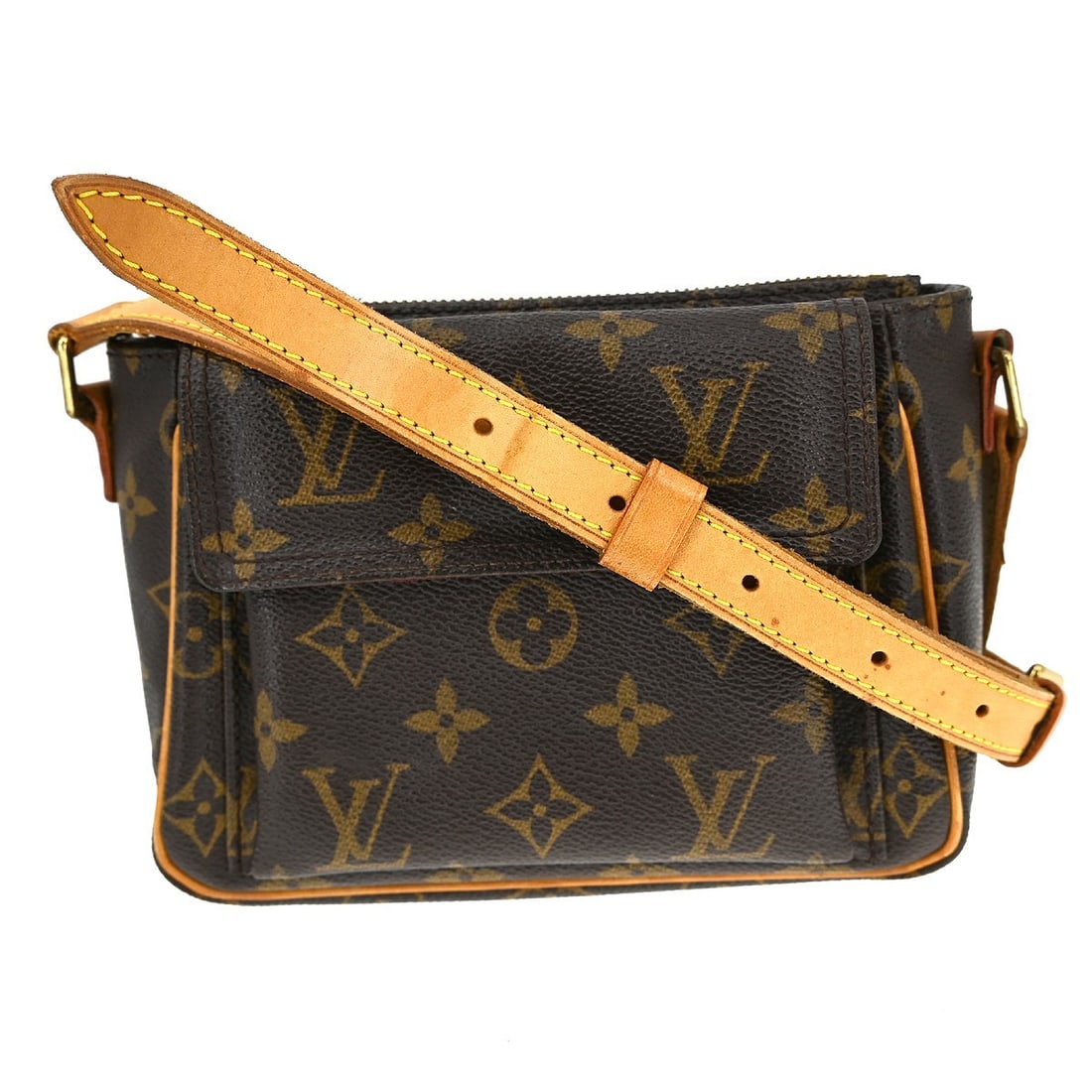 Louis Vuitton Viva Cite PM Monogram Canvas Crossbody Bag: Louis Vuitton Viva Cite PM Monogram Canvas Crossbody Bag This Louis Vuitton Viva Cite PM crossbody bag features the iconic Monogram canvas exterior with brown tones and logo accents. Designed for casu