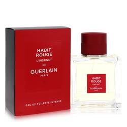 Habit Rouge L'instinct Eau De Toilette Intense Spray By Guerlain: Habit Rouge L'instinct Eau De Toilette Intense Spray By Guerlain Habit Rouge L'instinct Cologne by Guerlain Size: 1.6 oz Eau De Toilette Intense Spray PLEASE NOTE: Framed, Large, or heavy items do not