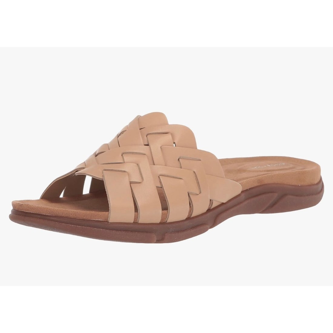 Easy Spirit Women's Marsha Woven Leather Slide Sandal Light Natural 8.5N (1 of 6)