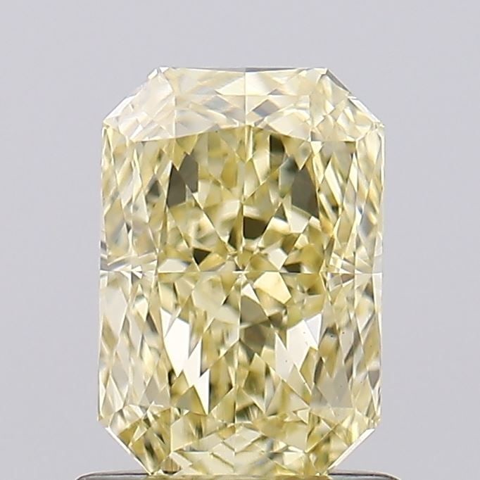 Loose Diamond - RADIANT 1.04ct Fancy Yellow VS1: Loose Diamond - RADIANT 1.04ct Fancy Yellow VS1 Source: This is a real non-mined Diamond that has been grown in a lab Shape: RADIANT Carats: 1.04 Color: Fancy Yellow Certification: IGI Video: