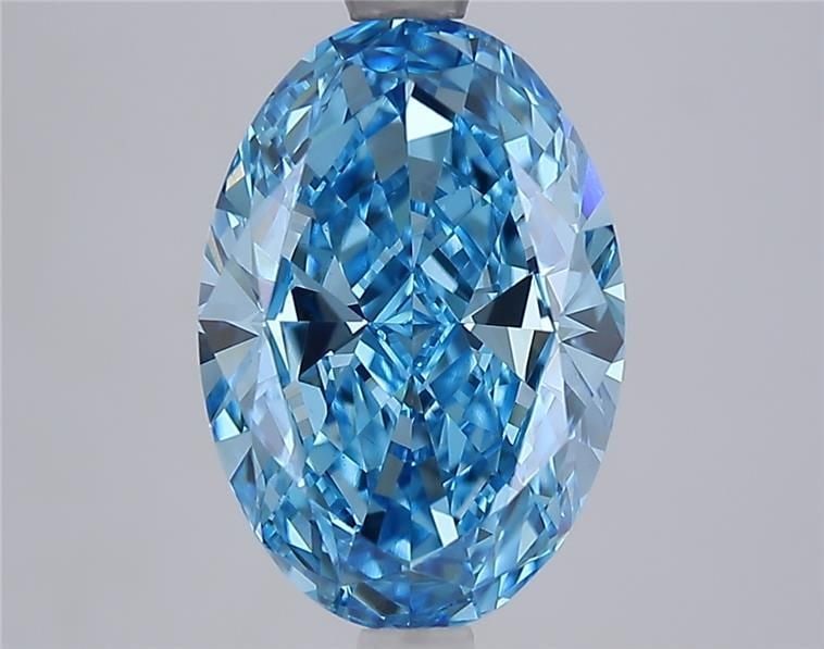 Loose Diamond - OVAL 3.54ct Fancy Vivid Blue VS1: Loose Diamond - OVAL 3.54ct Fancy Vivid Blue VS1 Source: This is a real non-mined Diamond that has been grown in a lab Shape: OVAL Carats: 3.54 Color: Fancy Vivid Blue Certification: IGI Video: