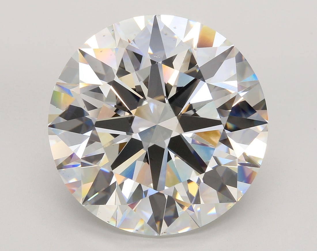 Ideal Loose Diamond - ROUND 33.5ct G VS2: Ideal Loose Diamond - ROUND 33.5ct G VS2 Source: This is a real non-mined Diamond that has been grown in a lab Shape: ROUND Carats: 33.5 Color: G Clarity: VS2 Certification: IGI Video: