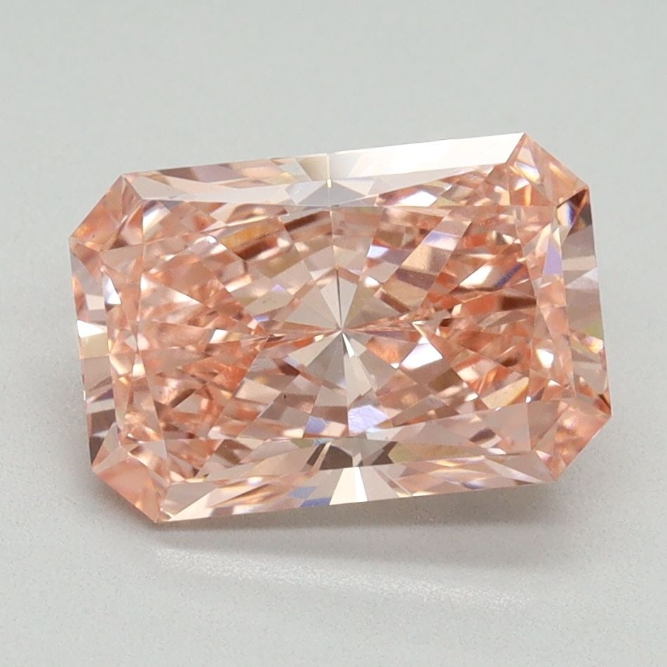 Loose Diamond - RADIANT 2.51ct Fancy Vivid Pink VS1: Loose Diamond - RADIANT 2.51ct Fancy Vivid Pink VS1 Source: This is a real non-mined Diamond that has been grown in a lab Shape: RADIANT Carats: 2.51 Color: Fancy Vivid Pink Certification: IGI Video: