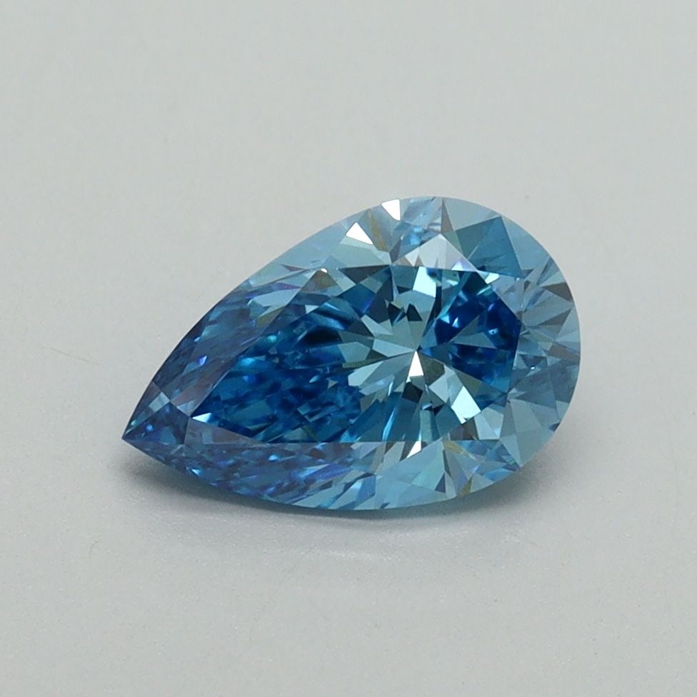 Loose Diamond - PEAR 1.11ct Fancy Vivid Blue VS1: Loose Diamond - PEAR 1.11ct Fancy Vivid Blue VS1 Source: This is a real non-mined Diamond that has been grown in a lab Shape: PEAR Carats: 1.11 Color: Fancy Vivid Blue Certification: IGI Video: