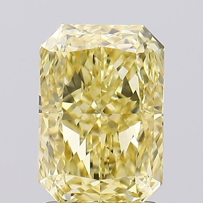 Loose Diamond - RADIANT 1.88ct Fancy Intense Yellow VS1: Loose Diamond - RADIANT 1.88ct Fancy Intense Yellow VS1 Source: This is a real non-mined Diamond that has been grown in a lab Shape: RADIANT Carats: 1.88 Color: Fancy Intense Yellow Certification: IGI