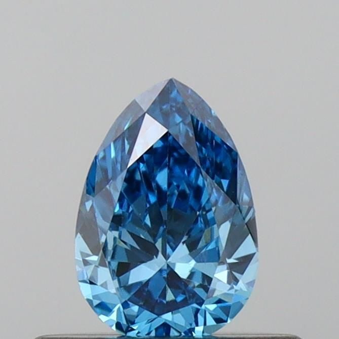 Loose Diamond - PEAR 0.33ct Fancy Vivid Blue VVS2: Loose Diamond - PEAR 0.33ct Fancy Vivid Blue VVS2 Source: This is a real non-mined Diamond that has been grown in a lab Shape: PEAR Carats: 0.33 Color: Fancy Vivid Blue Certification: IGI Video: