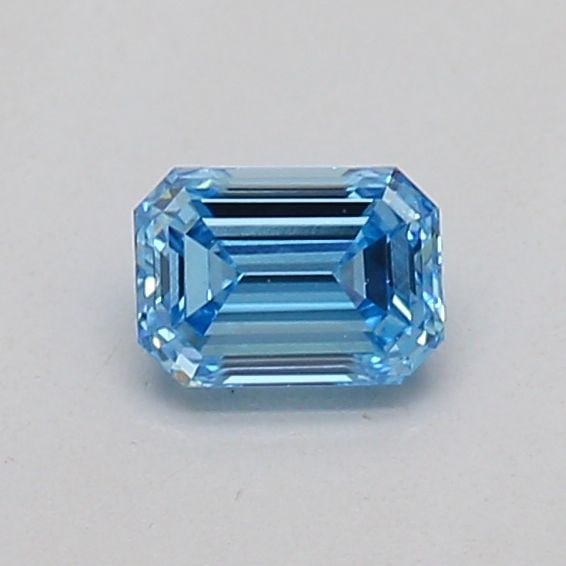Loose Diamond - EMERALD 0.21ct Fancy Vivid Blue VS1: Loose Diamond - EMERALD 0.21ct Fancy Vivid Blue VS1 Source: This is a real non-mined Diamond that has been grown in a lab Shape: EMERALD Carats: 0.21 Color: Fancy Vivid Blue Certification: IGI PLEASE 