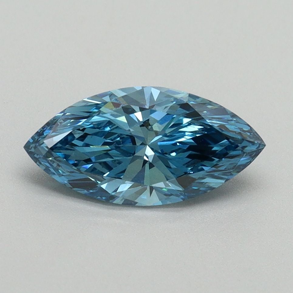Loose Diamond - MARQUISE 1.07ct Fancy Vivid Blue VS1: Loose Diamond - MARQUISE 1.07ct Fancy Vivid Blue VS1 Source: This is a real non-mined Diamond that has been grown in a lab Shape: MARQUISE Carats: 1.07 Color: Fancy Vivid Blue Certification: IGI Video