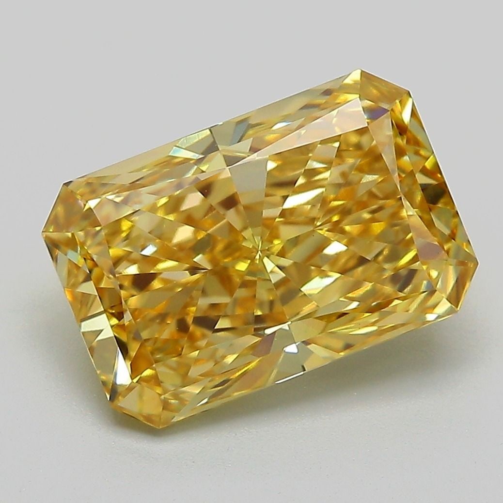 Loose Diamond - RADIANT 4.03ct Fancy Intense Yellow VS1: Loose Diamond - RADIANT 4.03ct Fancy Intense Yellow VS1 Source: This is a real non-mined Diamond that has been grown in a lab Shape: RADIANT Carats: 4.03 Color: Fancy Intense Yellow Certification: IGI