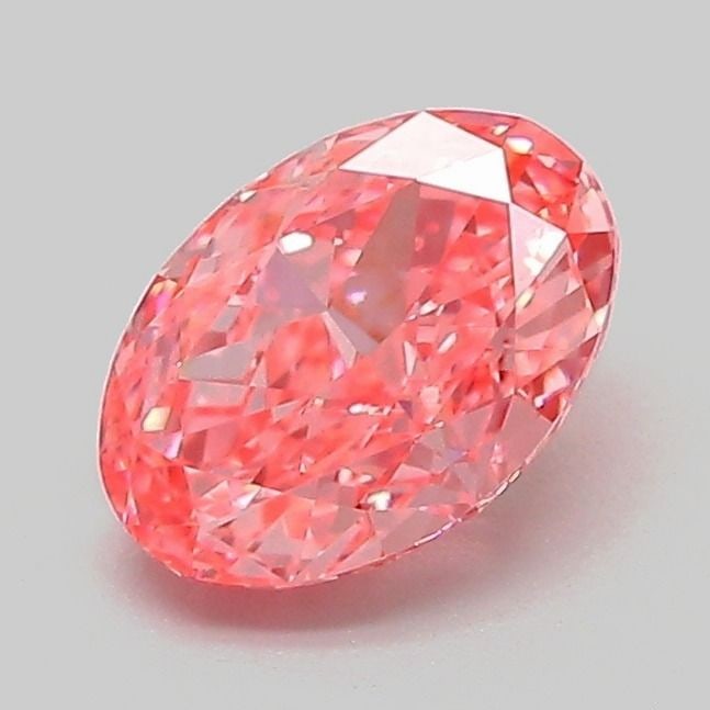 Loose Diamond - OVAL 1.08ct Fancy Vivid Pink VVS2: Loose Diamond - OVAL 1.08ct Fancy Vivid Pink VVS2 Source: This is a real non-mined Diamond that has been grown in a lab Shape: OVAL Carats: 1.08 Color: Fancy Vivid Pink Certification: IGI Video: