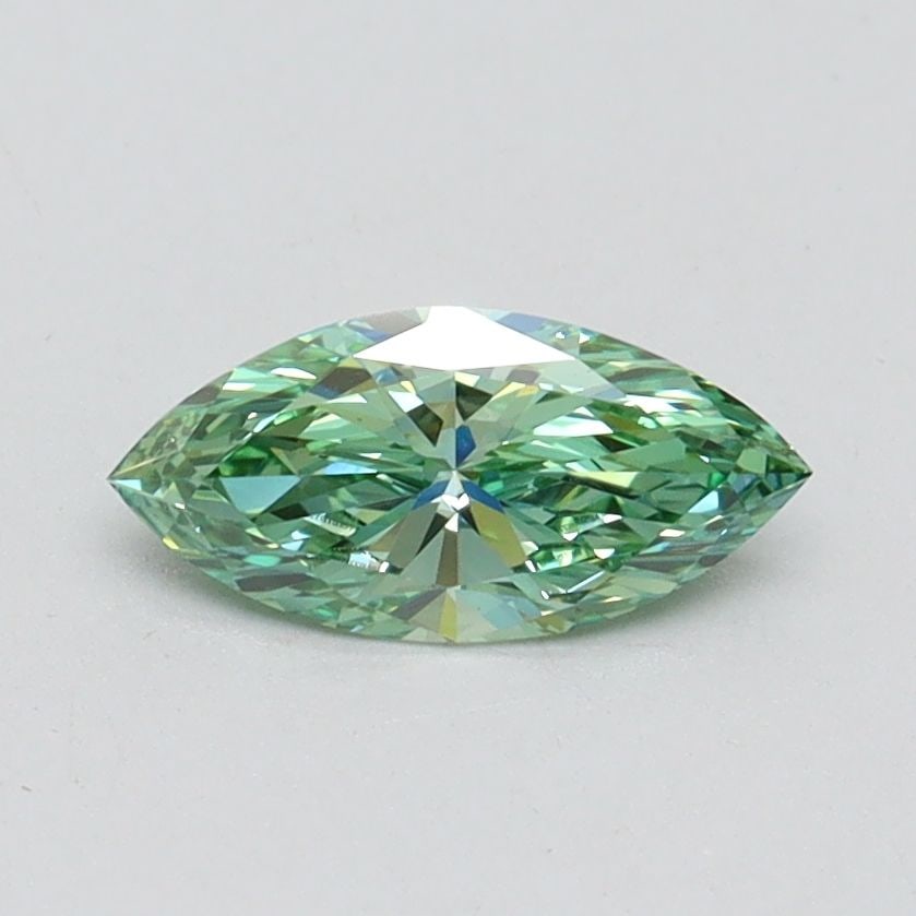 Loose Diamond - MARQUISE 0.52ct Fancy Vivid Green VVS2: Loose Diamond - MARQUISE 0.52ct Fancy Vivid Green VVS2 Source: This is a real non-mined Diamond that has been grown in a lab Shape: MARQUISE Carats: 0.52 Color: Fancy Vivid Green Certification: IGI Vi