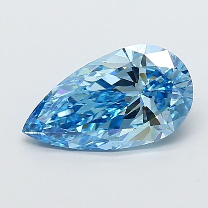 Loose Diamond - PEAR 1.5ct Fancy Vivid Blue VS2: Loose Diamond - PEAR 1.5ct Fancy Vivid Blue VS2 Source: This is a real non-mined Diamond that has been grown in a lab Shape: PEAR Carats: 1.5 Color: Fancy Vivid Blue Certification: IGI Video: