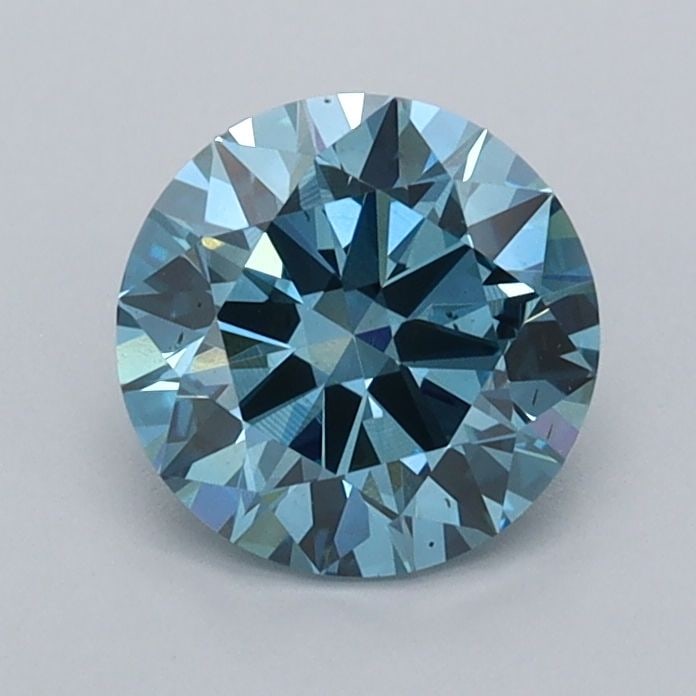 Ideal Loose Diamond - ROUND 1.05ct Fancy Vivid Blue VVS2: Ideal Loose Diamond - ROUND 1.05ct Fancy Vivid Blue VVS2 Source: This is a real non-mined Diamond that has been grown in a lab Shape: ROUND Carats: 1.05 Color: Fancy Vivid Blue Certification: IGI Vide