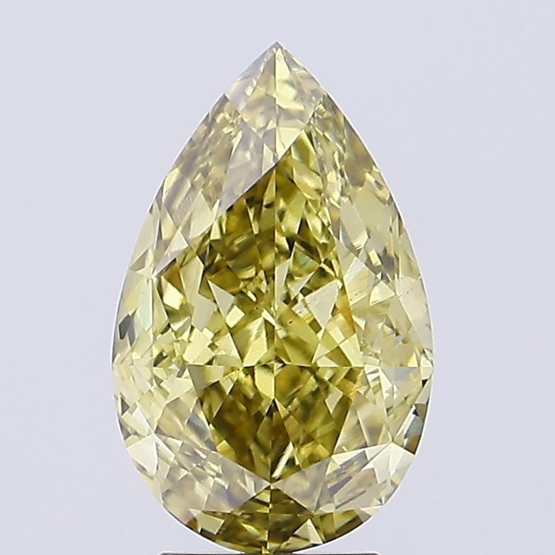 Loose Diamond - PEAR 3.59ct Fancy Intense Gray Yellow VS1: Loose Diamond - PEAR 3.59ct Fancy Intense Gray Yellow VS1 Source: This is a real non-mined Diamond that has been grown in a lab Shape: PEAR Carats: 3.59 Color: Fancy Intense Gray Yellow Certification: