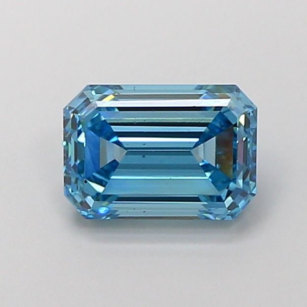 Loose Diamond - EMERALD 1.48ct Fancy Vivid Blue VS2: Loose Diamond - EMERALD 1.48ct Fancy Vivid Blue VS2 Source: This is a real non-mined Diamond that has been grown in a lab Shape: EMERALD Carats: 1.48 Color: Fancy Vivid Blue Certification: IGI Video: