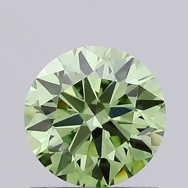 Loose Diamond - ROUND 0.88ct Fancy Vivid Green VS1: Loose Diamond - ROUND 0.88ct Fancy Vivid Green VS1 Source: This is a real non-mined Diamond that has been grown in a lab Shape: ROUND Carats: 0.88 Color: Fancy Vivid Green Certification: IGI Video: