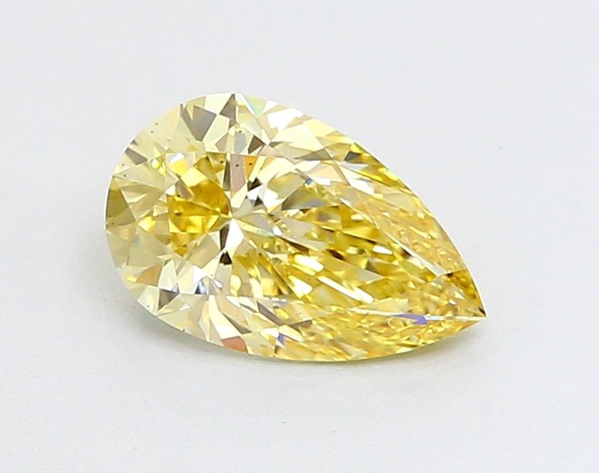 Loose Diamond - PEAR 1.42ct Fancy Light Yellow VS2: Loose Diamond - PEAR 1.42ct Fancy Light Yellow VS2 Source: This is a real non-mined Diamond that has been grown in a lab Shape: PEAR Carats: 1.42 Color: Fancy Light Yellow Certification: IGI Video: