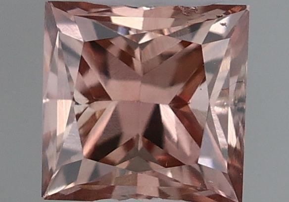 Loose Diamond - PRINCESS 0.28ct Fancy Brownish Orangey Pink SI1: Loose Diamond - PRINCESS 0.28ct Fancy Brownish Orangey Pink SI1 Source: Natural Shape: PRINCESS Carats: 0.28 Color: Fancy Brownish Orangey Pink Certification: GIA Video: