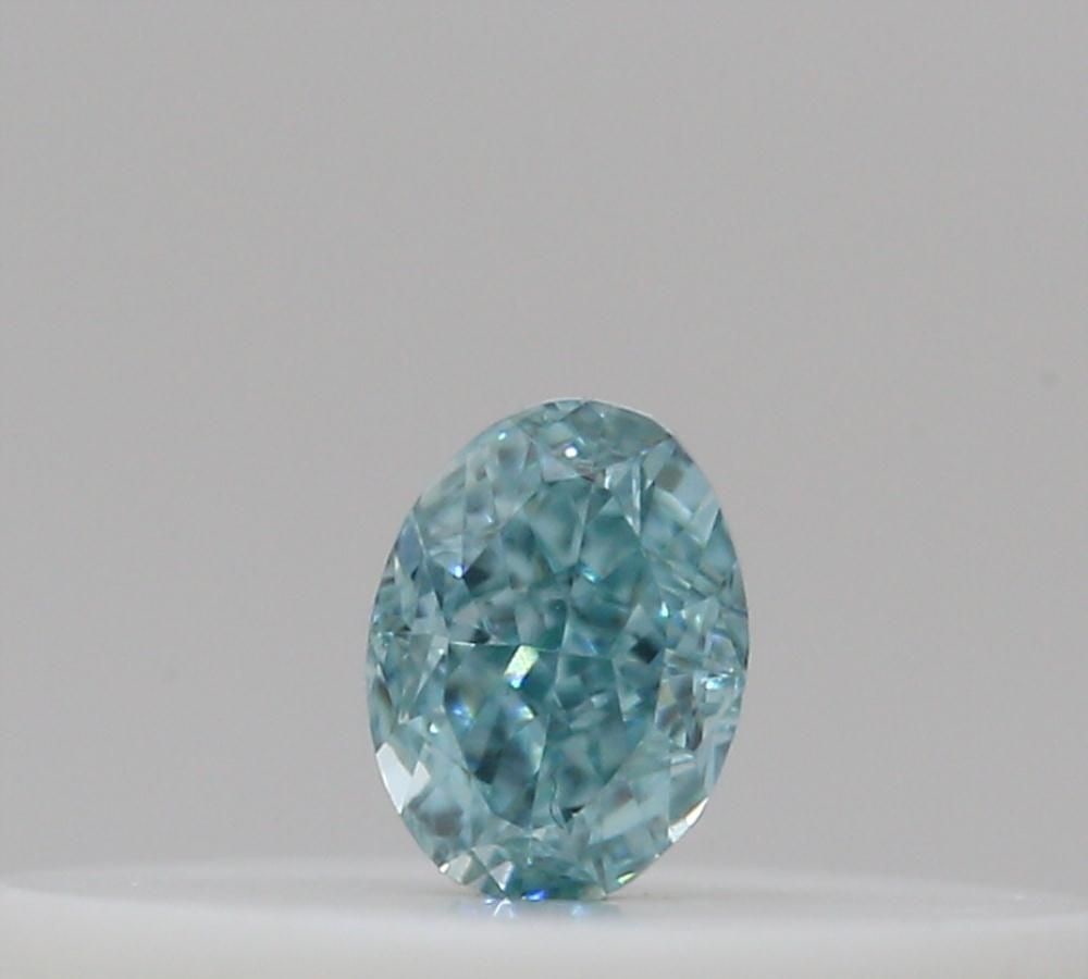 Loose Diamond - OVAL 0.05ct Fancy Intense Blue Green: Loose Diamond - OVAL 0.05ct Fancy Intense Blue Green Source: Natural Shape: OVAL Carats: 0.05 Color: Fancy Intense Blue Green Certification: GIA PLEASE NOTE: Framed, Large, or heavy items do not have 