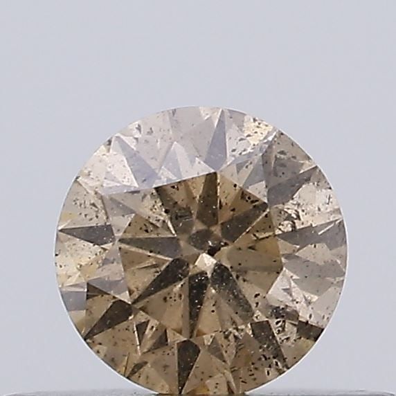 Loose Diamond - ROUND 0.3ct Fancy Light Brown I2: Loose Diamond - ROUND 0.3ct Fancy Light Brown I2 Source: Natural Shape: ROUND Carats: 0.3 Color: Fancy Light Brown Certification: NONE Video: