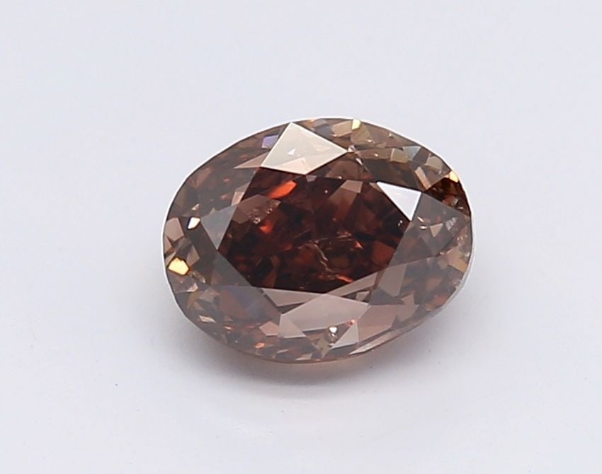 Loose Diamond - OVAL 1.0ct Fancy Dark Orangey Brown: Loose Diamond - OVAL 1.0ct Fancy Dark Orangey Brown Source: Natural Shape: OVAL Carats: 1.0 Color: Fancy Dark Orangey Brown Certification: GIA Video: