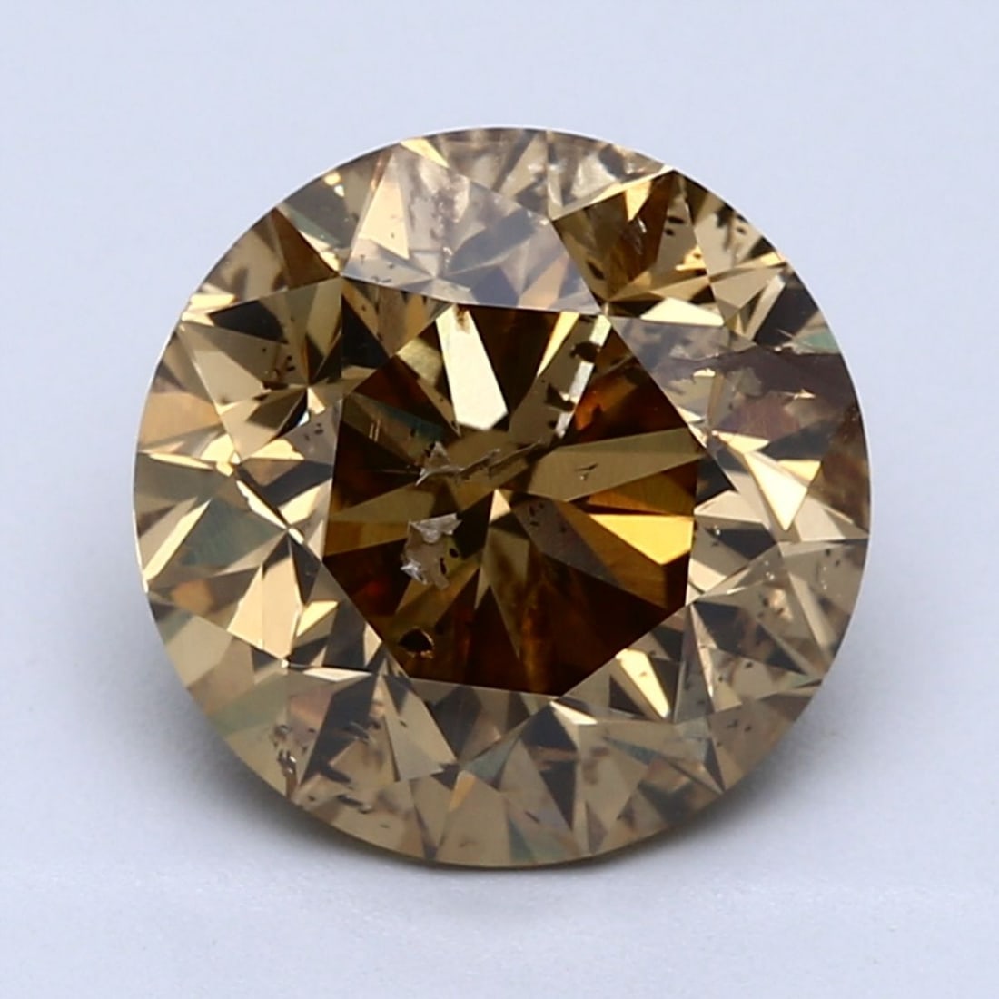 Loose Diamond - ROUND 5.03ct Fancy Yellow Brown (1 of 1)
