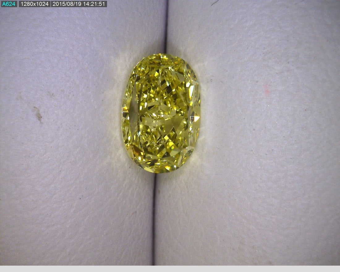 Loose Diamond - OVAL 0.79ct Fancy Intense Yellow VVS2: Loose Diamond - OVAL 0.79ct Fancy Intense Yellow VVS2 Source: Natural Shape: OVAL Carats: 0.79 Color: Fancy Intense Yellow Certification: GIA PLEASE NOTE: Framed, Large, or heavy items do not have shi