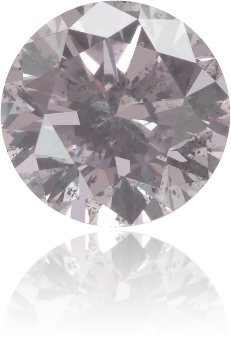Loose Diamond - ROUND 0.43ct Fancy Light Pink I2: Loose Diamond - ROUND 0.43ct Fancy Light Pink I2 Source: Natural Shape: ROUND Carats: 0.43 Color: Fancy Light Pink Certification: GIA Video: