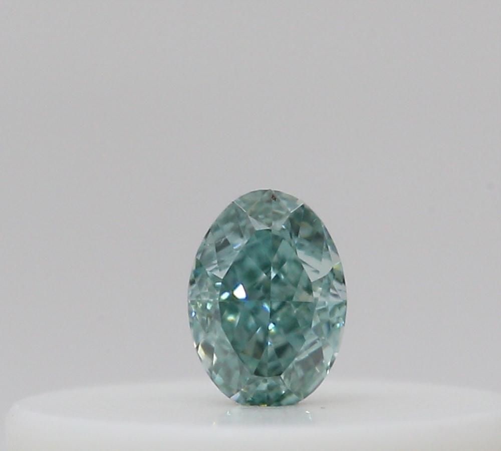 Loose Diamond - OVAL 0.04ct Fancy Intense Blue Green (1 of 1)