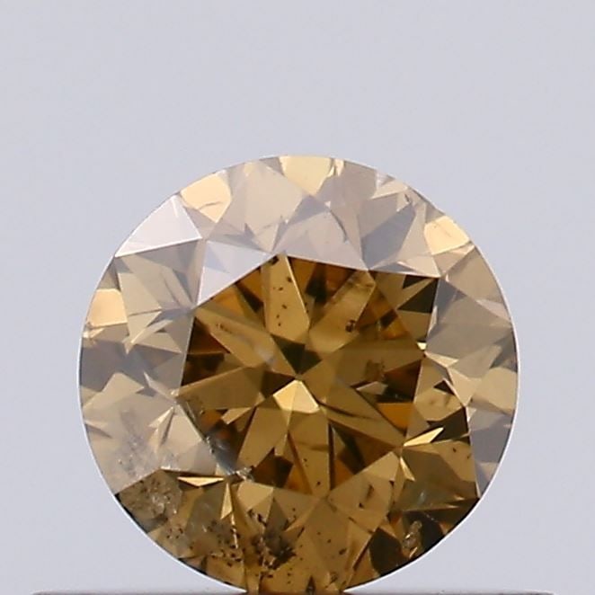 Loose Diamond - ROUND 0.37ct Fancy Light Brown I1: Loose Diamond - ROUND 0.37ct Fancy Light Brown I1 Source: Natural Shape: ROUND Carats: 0.37 Color: Fancy Light Brown Certification: NONE Video: