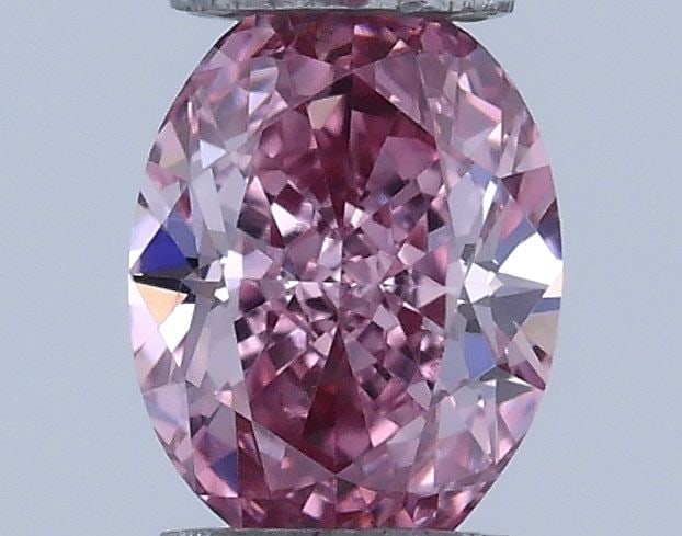 Loose Diamond - OVAL 0.18ct Fancy Vivid Purplish Pink VVS1: Loose Diamond - OVAL 0.18ct Fancy Vivid Purplish Pink VVS1 Source: Natural Shape: OVAL Carats: 0.18 Color: Fancy Vivid Purplish Pink Certification: GIA Video: