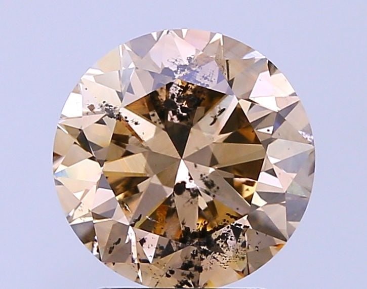 Loose Diamond - ROUND 3.11ct Light Brown I1: Loose Diamond - ROUND 3.11ct Light Brown I1 Source: Natural Shape: ROUND Carats: 3.11 Color: Light Brown Certification: NONE Video: