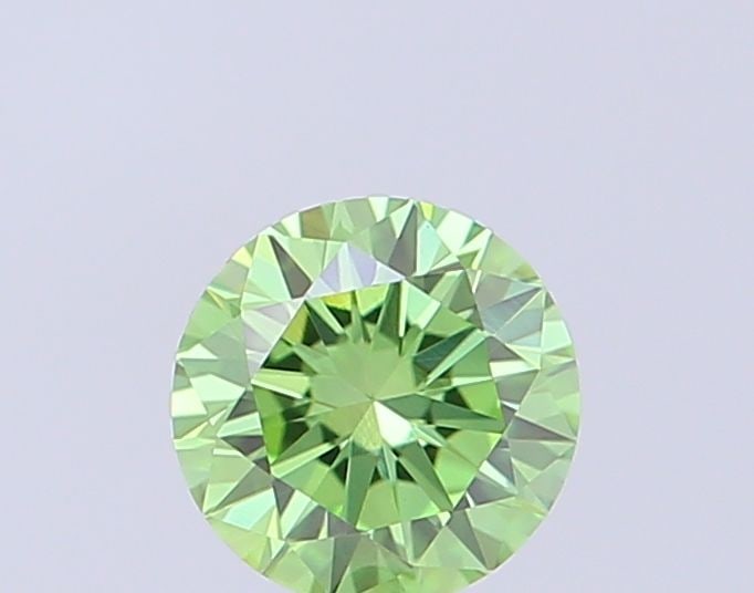 Loose Diamond - ROUND 0.3ct Fancy Vivid Green VS1: Loose Diamond - ROUND 0.3ct Fancy Vivid Green VS1 Source: This is a real non-mined Diamond that has been grown in a lab Shape: ROUND Carats: 0.3 Color: Fancy Vivid Green Certification: IGI Video: