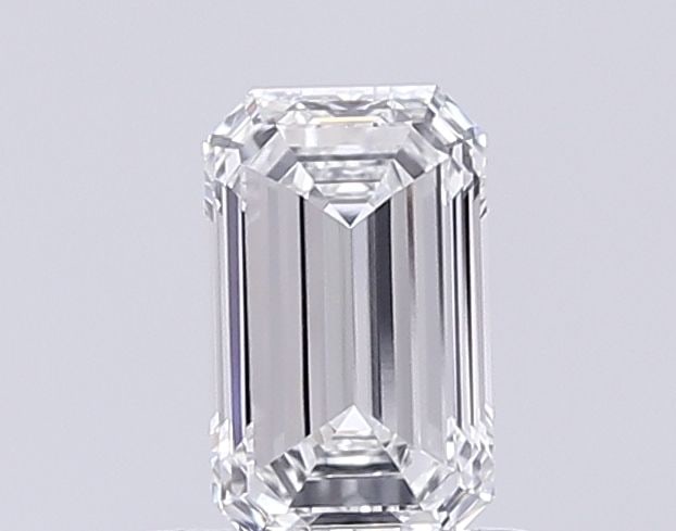 Loose Diamond - EMERALD 0.61ct F VVS1: Loose Diamond - EMERALD 0.61ct F VVS1 Source: This is a real non-mined Diamond that has been grown in a lab Shape: EMERALD Carats: 0.61 Color: F Clarity: VVS1 Certification: IGI PLEASE NOTE: Framed, L