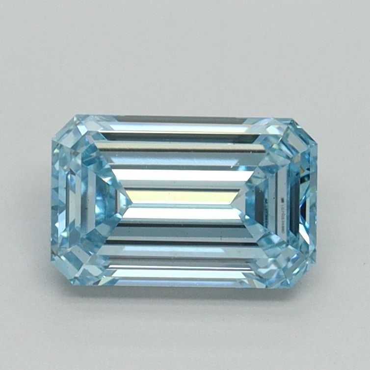 Loose Diamond - EMERALD 1.03ct Fancy Vivid Blue VS1: Loose Diamond - EMERALD 1.03ct Fancy Vivid Blue VS1 Source: This is a real non-mined Diamond that has been grown in a lab Shape: EMERALD Carats: 1.03 Color: Fancy Vivid Blue Certification: IGI Video: