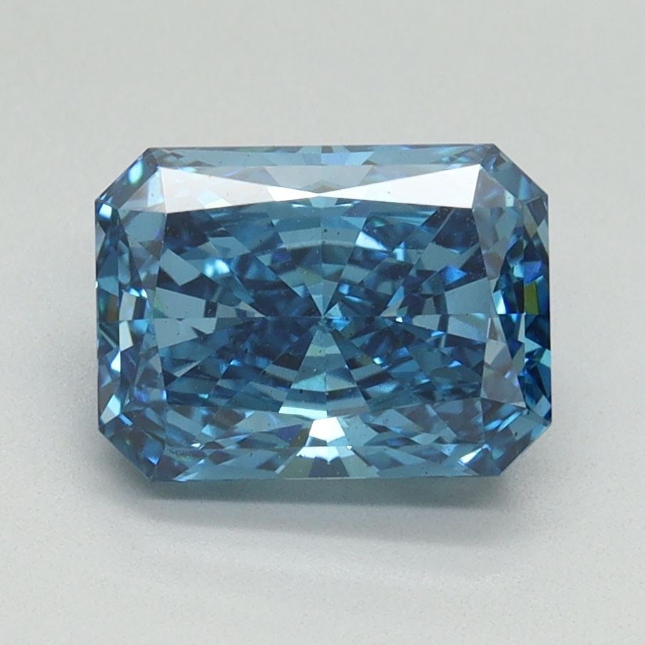 Loose Diamond - RADIANT 1.95ct Fancy Vivid Blue VS2: Loose Diamond - RADIANT 1.95ct Fancy Vivid Blue VS2 Source: This is a real non-mined Diamond that has been grown in a lab Shape: RADIANT Carats: 1.95 Color: Fancy Vivid Blue Certification: IGI Video: