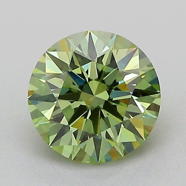 Ideal Loose Diamond - ROUND 1.04ct Fancy Vivid Green VS1: Ideal Loose Diamond - ROUND 1.04ct Fancy Vivid Green VS1 Source: This is a real non-mined Diamond that has been grown in a lab Shape: ROUND Carats: 1.04 Color: Fancy Vivid Green Certification: IGI Vid