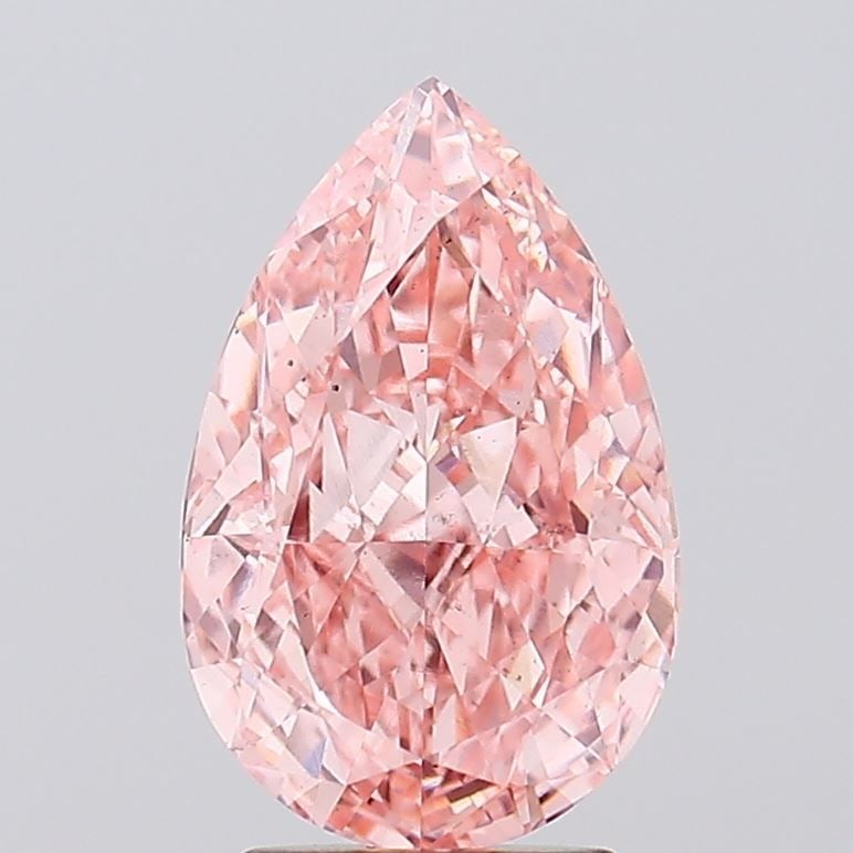Loose Diamond - PEAR 3.54ct Fancy Vivid Pink VS2: Loose Diamond - PEAR 3.54ct Fancy Vivid Pink VS2 Source: This is a real non-mined Diamond that has been grown in a lab Shape: PEAR Carats: 3.54 Color: Fancy Vivid Pink Certification: IGI Video: