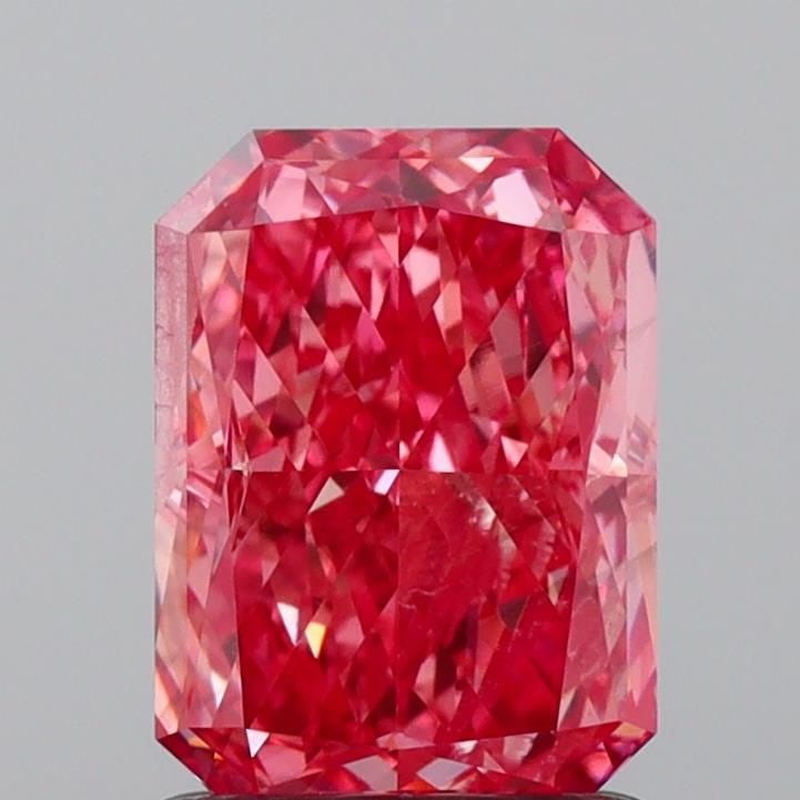 Loose Diamond - RADIANT 1.37ct Fancy Vivid Pink SI1: Loose Diamond - RADIANT 1.37ct Fancy Vivid Pink SI1 Source: This is a real non-mined Diamond that has been grown in a lab Shape: RADIANT Carats: 1.37 Color: Fancy Vivid Pink Certification: IGI Video: