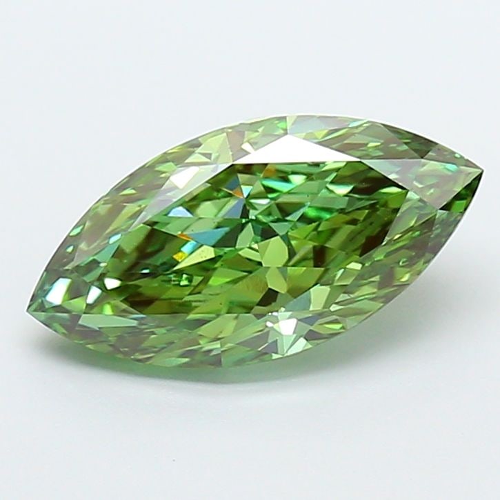 Loose Diamond - MARQUISE 2.5ct Fancy Vivid Green VS1: Loose Diamond - MARQUISE 2.5ct Fancy Vivid Green VS1 Source: This is a real non-mined Diamond that has been grown in a lab Shape: MARQUISE Carats: 2.5 Color: Fancy Vivid Green Certification: IGI Video