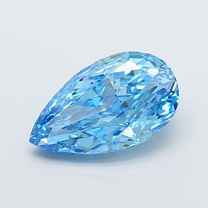 Loose Diamond - PEAR 3.05ct Fancy Vivid Blue VS1: Loose Diamond - PEAR 3.05ct Fancy Vivid Blue VS1 Source: This is a real non-mined Diamond that has been grown in a lab Shape: PEAR Carats: 3.05 Color: Fancy Vivid Blue Certification: IGI Video: