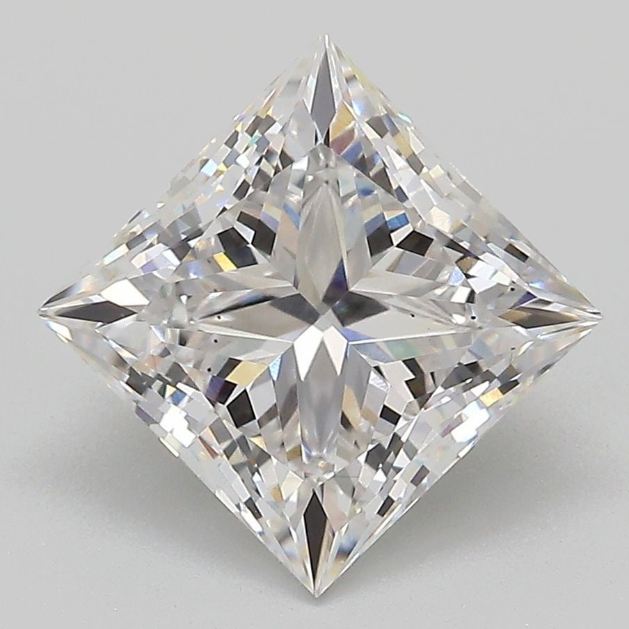 Loose Diamond - PRINCESS 3.27ct E VS2: Loose Diamond - PRINCESS 3.27ct E VS2 Source: This is a real non-mined Diamond that has been grown in a lab Shape: PRINCESS Carats: 3.27 Color: E Clarity: VS2 Certification: IGI Video: